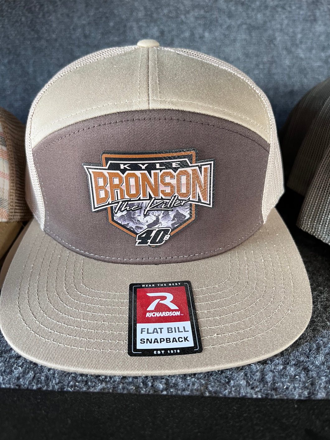 KB40 Brown/Brown 7 Panel Patch Hat